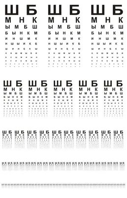 ❓А вы знали, что существует несколько видов таблиц для проверки зрения?  ✓Таблица Сивцева - наиболее распространенная на территории бывшего… |  Instagram