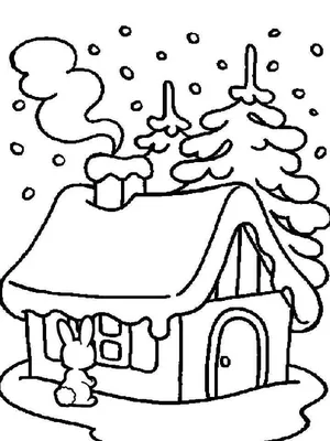 Раскраски раскраски зима обучающие раскраски на тему зима у нас в л...