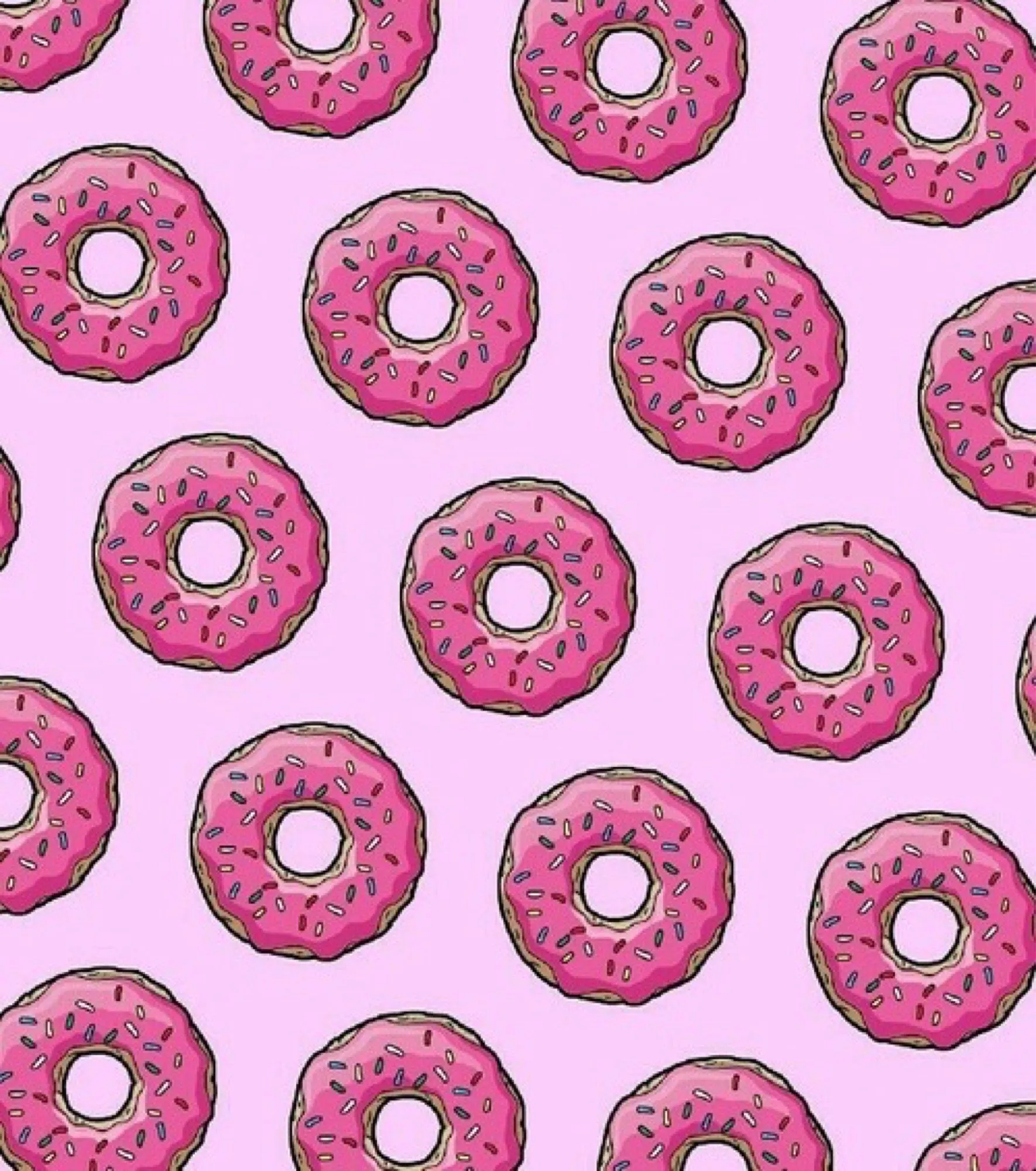 Розовые распечатки. Пончики фон. Пончик розовый. Пончики паттерн. Пончики на розовом фоне.