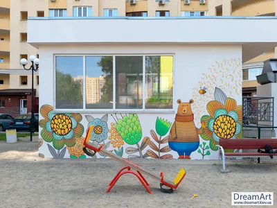 Роспись стен в детском саду 2. Алфавит - Фрилансер Анна Минаева MinaevaA -  Портфолио - Работа #3025243