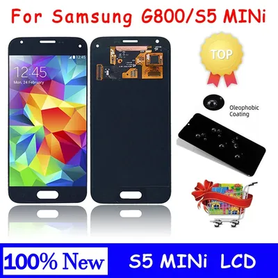4.5'' Test Super AMOLED LCD For Samsung S5 Mini G800 LCD G800F G800H LCD  touch screen digitizer assembly