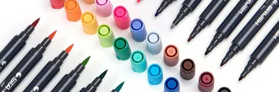 Набор двусторонних маркеров для скетчинга MESHU основные цвета 100 цв,  текстильный чехол на молнии MESHU-MS_53455 - купить в Москве по цене 4615  руб в интернет-магазине Красный карандаш