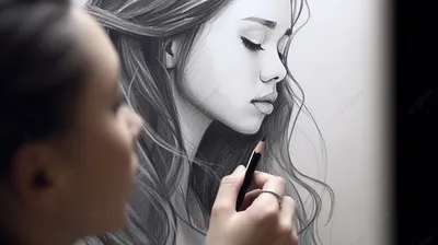 Рисунки карандашом для срисовки девушки: легкие в стиле swag, арт, аниме,  грустные