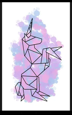 Рисунки для срисовки. Единорог. | Отпечатки пальцев рисунки, Рисунок  единорога, Рисунок балерины