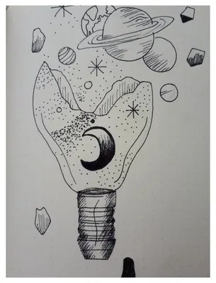Космос Срисовки Легкие Пошаговые (800 Рисунков) Рисунки Для Начинающих  Карандашом Простые Идеи Красивые Картинки