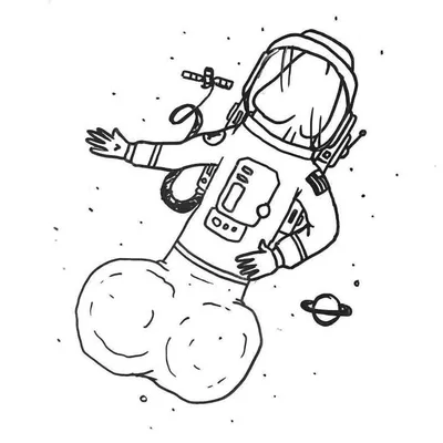 Рисунки на космос черной ручкой легко (50 фото) » Рисунки для срисовки и не  только