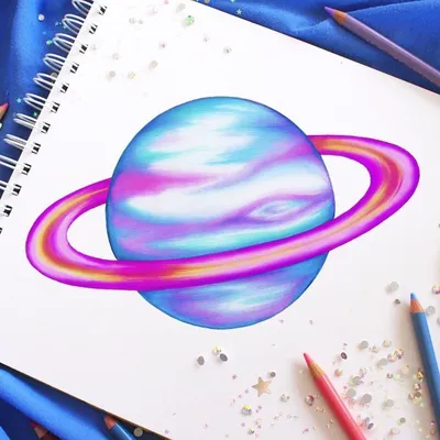 Рисунки карандашом для срисовки легкие космос - 83 фото