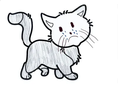 Котята милые рисунки для срисовки - 73 фото