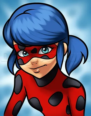 How to Draw Miraculous Ladybug, Step by Step, Nickelodeon Characters,  Cartoons, Draw Cartoon Characters, FREE … | Ladybug cartoon, Ladybug,  Miraculous ladybug party