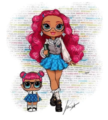 Все куклы lol 5 серия красивые раскраски для девочки с куклой лол p...