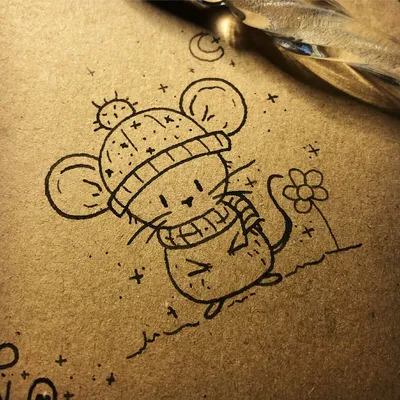 Рисунки мышки для срисовки (70 фото) ✏