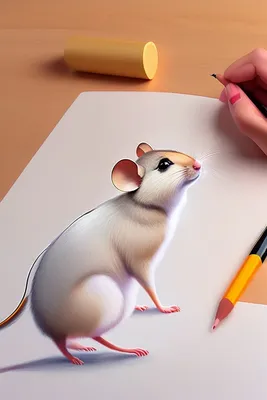 Нарисовать мышку шаг за шагом - простой рисунок мышки | Простые срисовки |  Дзен