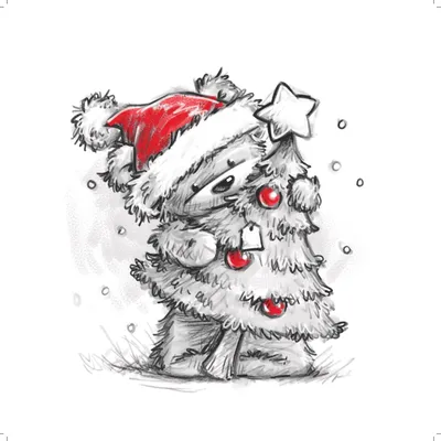 Рисунок на новогоднюю тему красивые легкие (44 фото) » рисунки для срисовки  на Газ-квас.ком