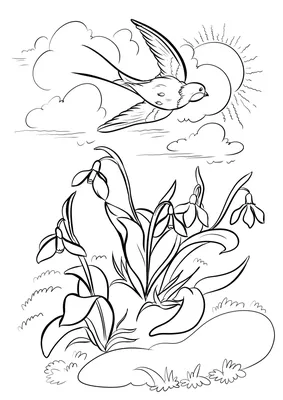 Красивые рисунки на тему весна карандашом (48 фото) » рисунки для срисовки  на Газ-квас.ком
