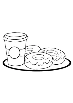 Пончики-Donuts | Рисунки еды, Иллюстрации еды, Идеи для рисунков