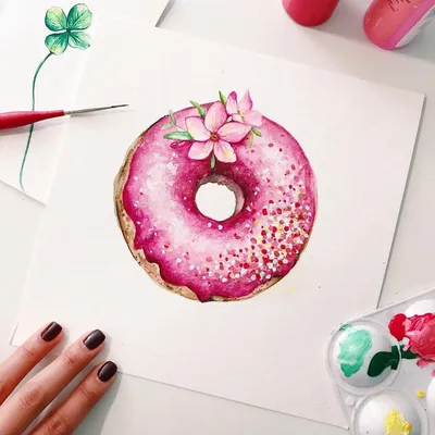 Donuts art scetch рисунок пончики | Пинап рисунки, Рисунок, Рисунки