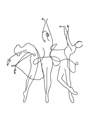Рисунки для срисовки танцы (28 шт)