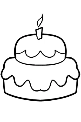 Рисунки тортов для срисовки (25 лучших фото)
