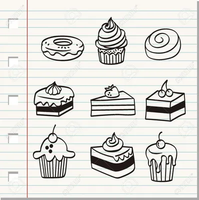 Drawing cake set for kids / bolalar uchun chizilgan tort majmui | Cute  doodles, Cute doodles drawings, Doodle drawings