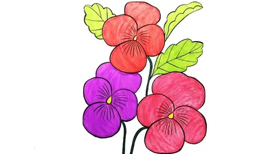 Цветы для срисовки карандашом - красивые и легкие