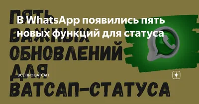 Концепция раскрывает настраиваемые списки для обновлений статуса WhatsApp