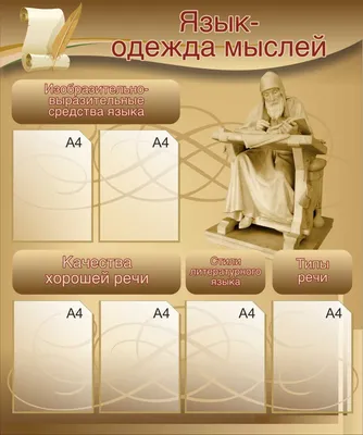 Стенд для начальной школы \"Русский язык\" (ID#165512184), цена: 83.50 руб.,  купить на Deal.by