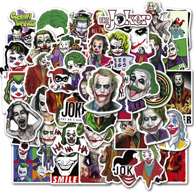 Набор стикеров The Joker (stk-022) (50 шт.) - купить стикерпаки в Киеве,  цены в Украине - интернет-магазин Rockway