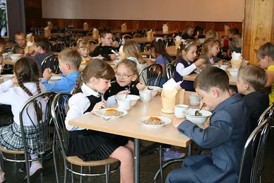 Еда в школьной столовой: маленькие дети и очередь в буфете - KP.RU