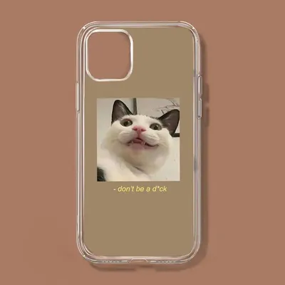 Экран телефона с кошкой, на которой написано «кошка». | Премиум Фото
