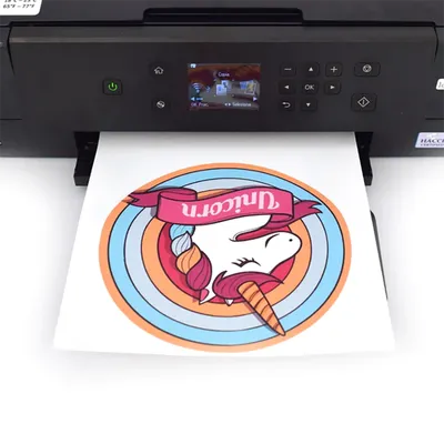 Печать изображения на толстой вафельной бумаге