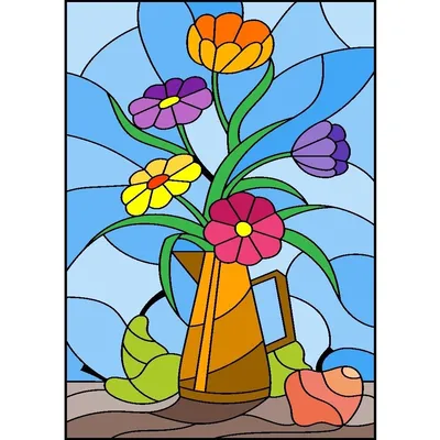 Полевые цветы и мои впечатления от витражной росписи | Пикабу