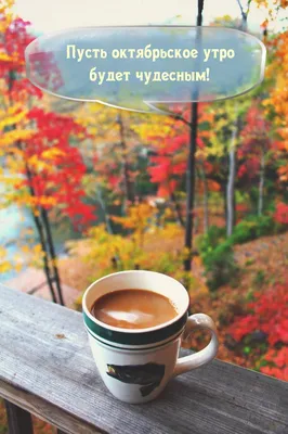 С добрым осенним утром!☕️ Отличного дня!☂️🍁 Супер Песня! Красивая  музыкальная открытка Доброе Утро! - YouTube