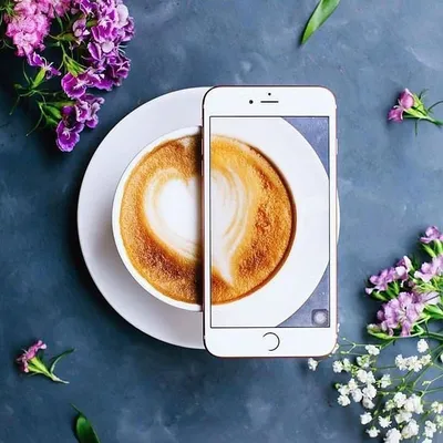 Доброе утро. Карта вектора с кофе на твердой фон. Подходит для объявлений  социальных приложений для мобильных устройств Instagram Иллюстрация вектора  - иллюстрации насчитывающей меню, иллюстрация: 205979371