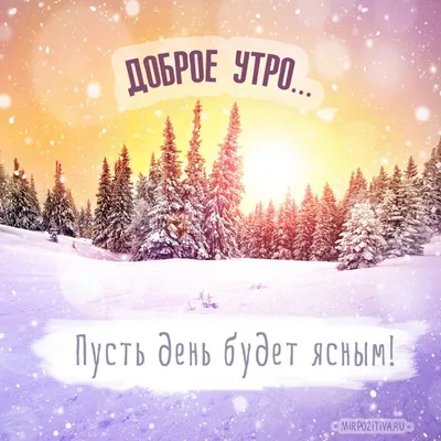Картинки \"С Добрым Утром!\" и \"С Первым Снегом!\" (75 шт.)