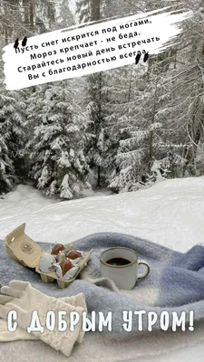 Открытка с добрым утром зимняя — Slide-Life.ru