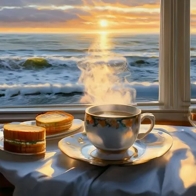 Неспешный завтрак в @saloonwestern с прекрасным видом на море 🌊 Доброе утро  всем! А вам нравятся наши завтраки 🥐☕️ Расскажите пожалуйста с… | Instagram