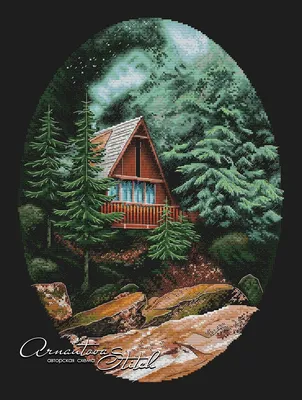 Мария Лукашевич - Домик в лесу, 30×40 см: Описание произведения | Артхив
