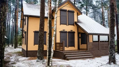Скачать - Старый охотничий домик в лесу — стоковое изображение | Building a  cabin, Rustic country, House styles
