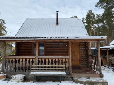 Домик в лесу, зима, закат, снежно…» — создано в Шедевруме