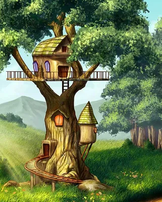 Фото Сказочный домик в лесу