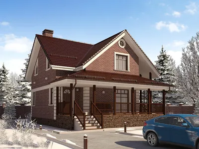 Кирпичный дом по проекту «Рафаэль» площадью 123,4 м2 по цене 4102500 руб.