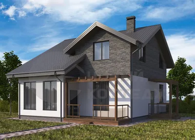 Проект кирпичного дома - примеры домов из кирпича | KCK HOUSE