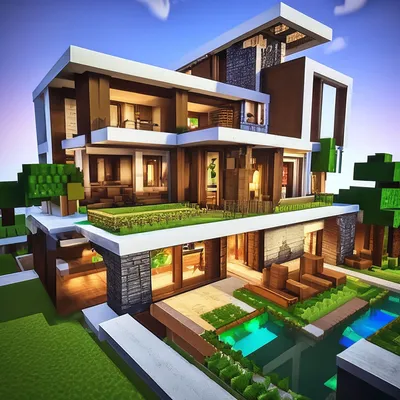 Майнкрафт | Как Построить Невероятно Красивый Дом, Поражающий Воображение |  Vanstar » MINESBORKA.com - Все для Майнкрафт