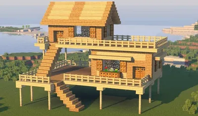 Маленький хай-тек дом в Майнкрафт - VScraft
