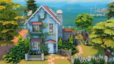 Скачать дом Eco Bay Home для Симс 4