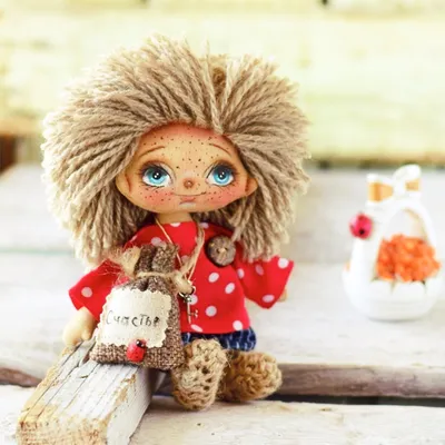№6 \"Домовенок Кузя. Счастье\" Авторская коллекционная кукла - купить по  выгодной цене | Artangels.ru