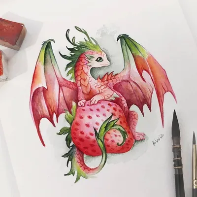 Срисовки драконов - 62 фото