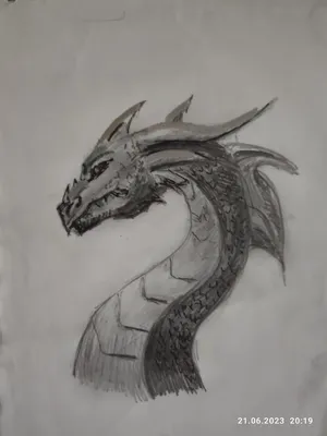 Рисунок дракона карандашом для детей 5 лет (32 шт)
