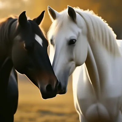 Две красивые лошади позируют вместе летом Стоковое Изображение -  изображение насчитывающей сильно, лошадь: 157214357