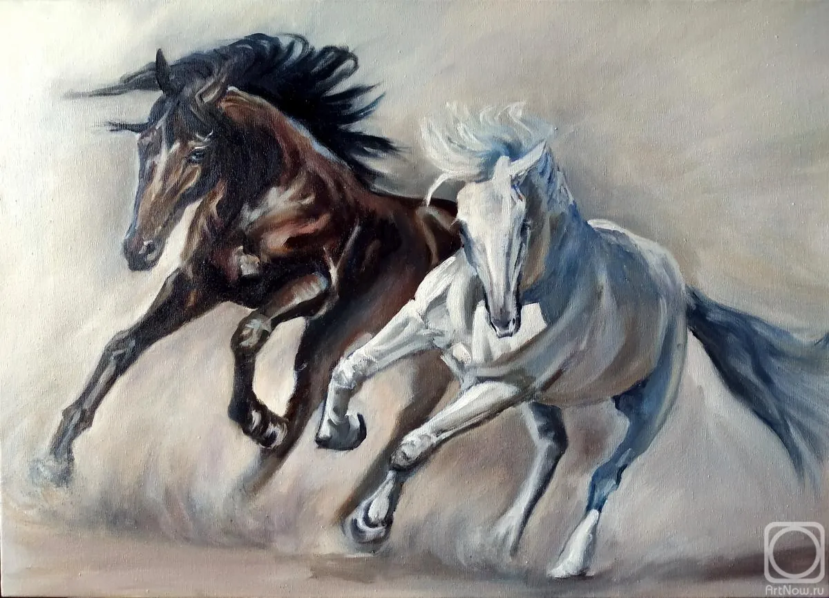 Картина лошадка. Лошади в живописи. Две лошади. Лошадь бежит. Картина конь.